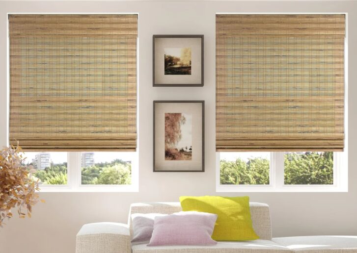 Arlo Blinds Tuscan Bamboo Roman Shades